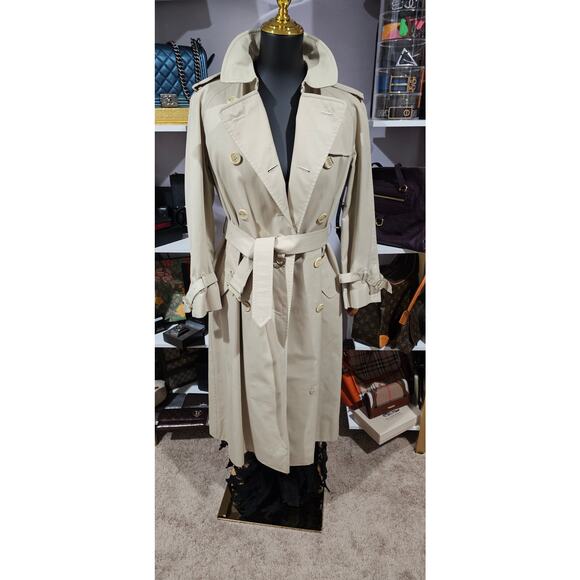 Burberry Vintage Belted Trench Coat with Nova Check Lining - Picture 1 of 15